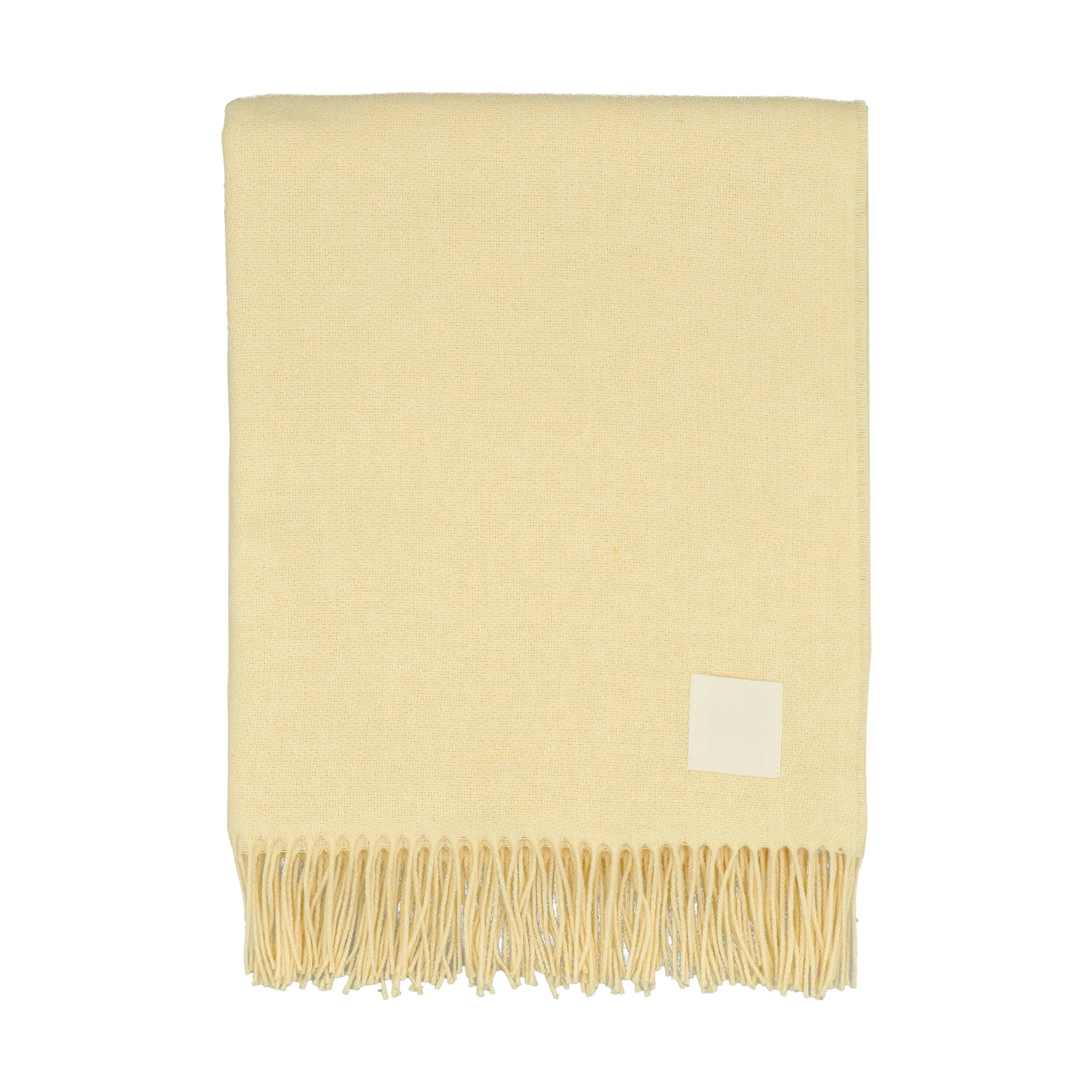 Loom bomullspledd 125x170 cm, Buttercream Scandi Living