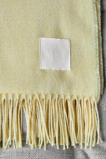 Loom bomullspledd 125x170 cm - Buttercream - Scandi Living