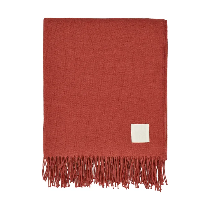 Loom bomullspledd 125x170 cm - Rust - Scandi Living