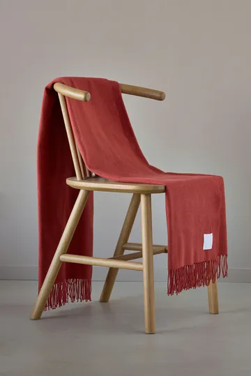 Loom bomullspledd 125x170 cm - Rust - Scandi Living