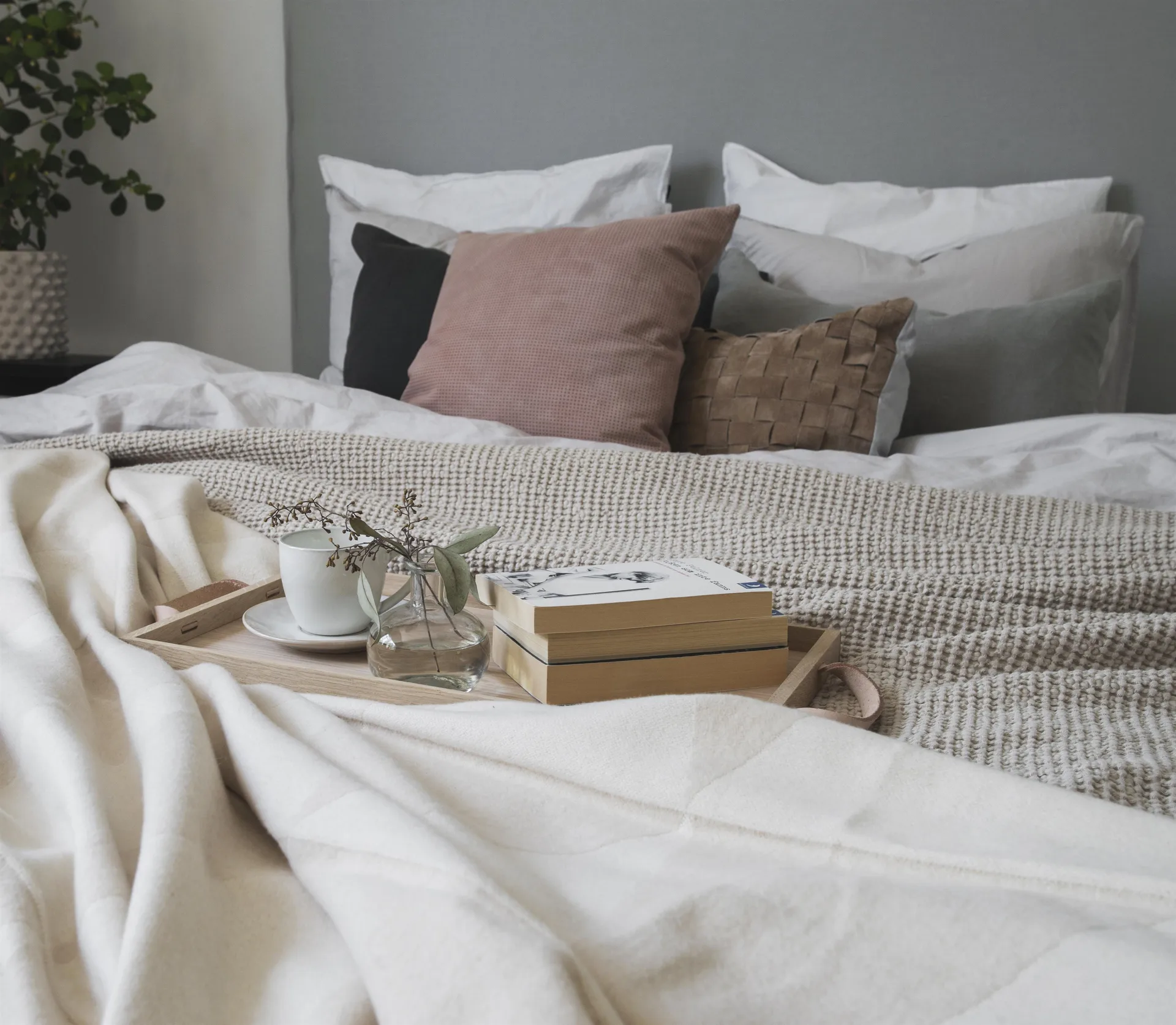 Moss sengeteppe 160x260 cm, Beige Scandi Living