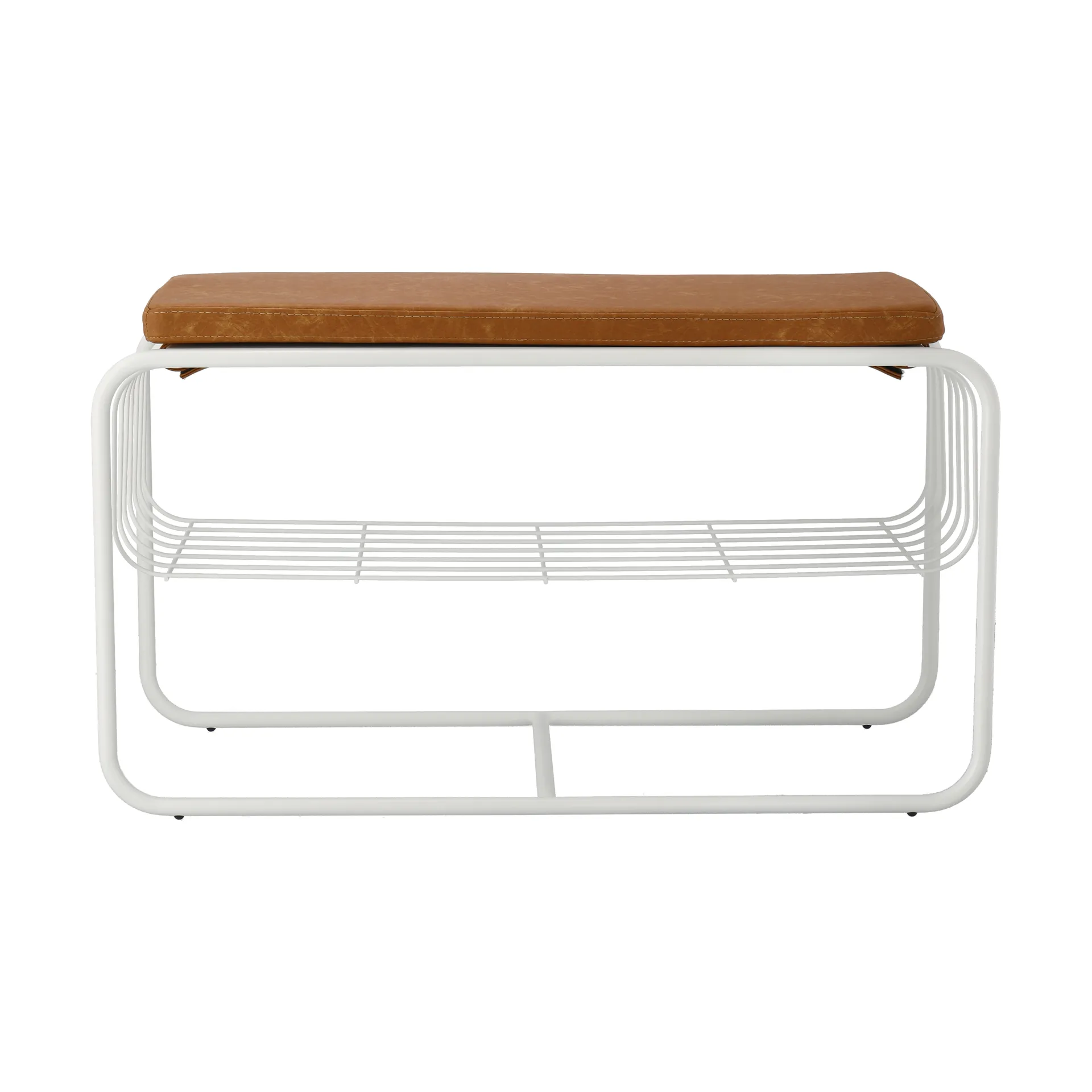 Nod benk/skohylle 80x36c42 cm, White Scandi Living