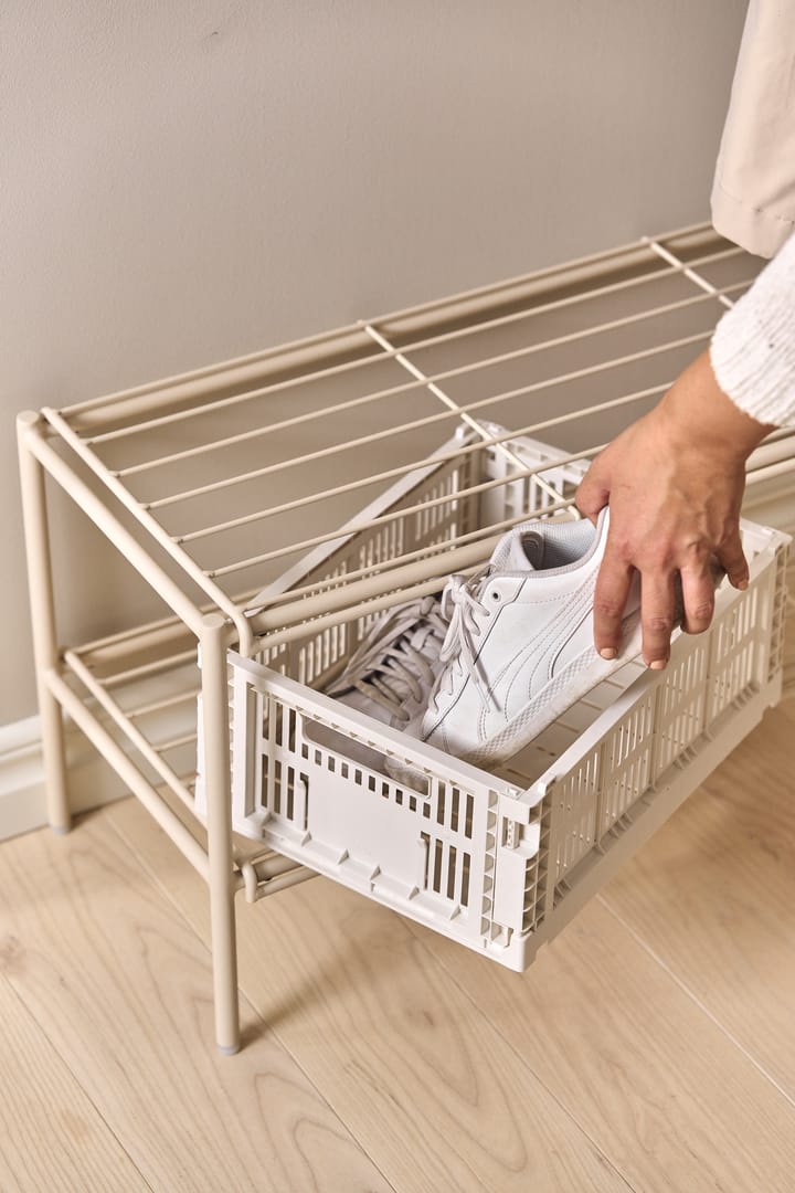 Nod skohylle 80x30x37 cm, Beige Scandi Living