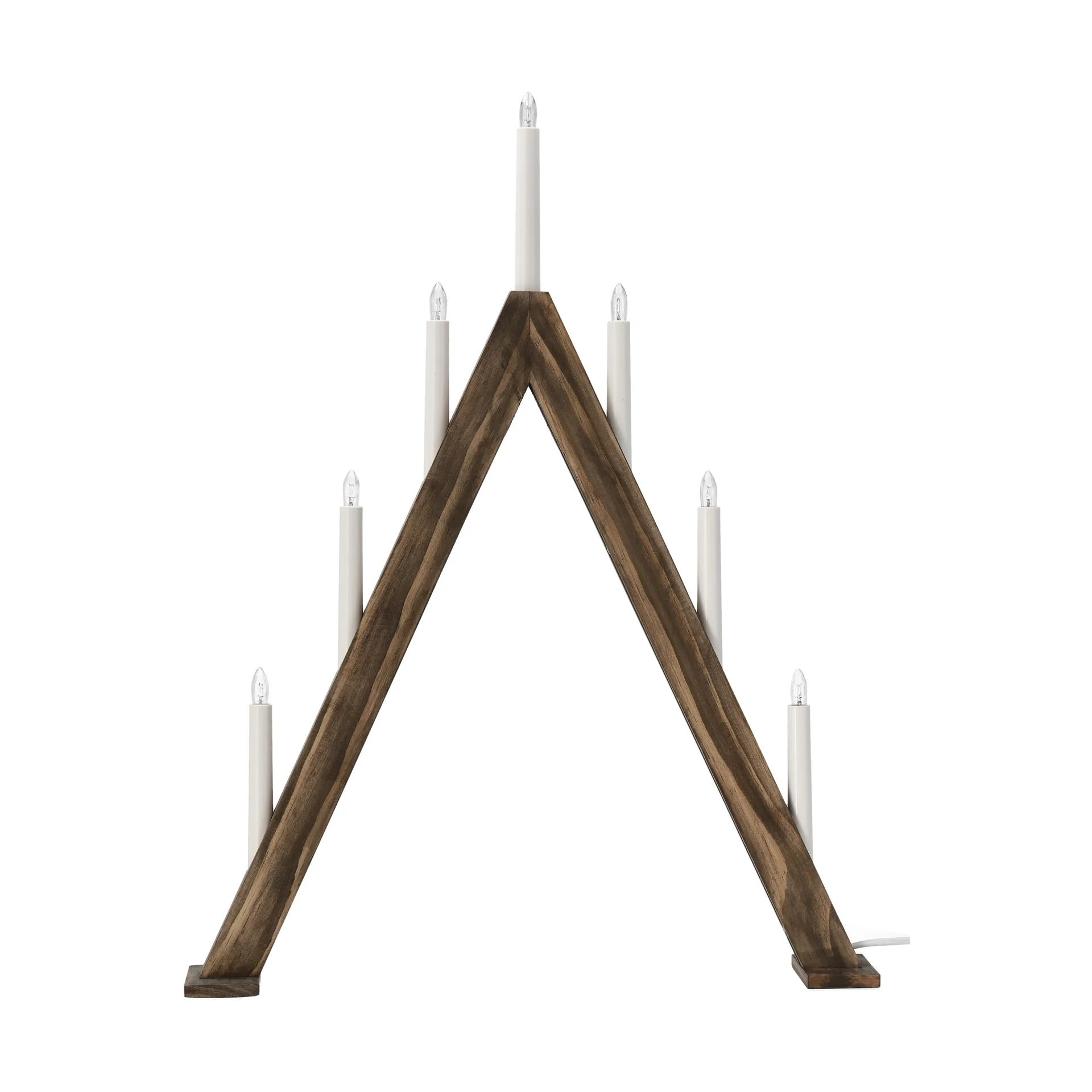 Nord adventslysestake 60 cm, Mørkbeiset Scandi Living