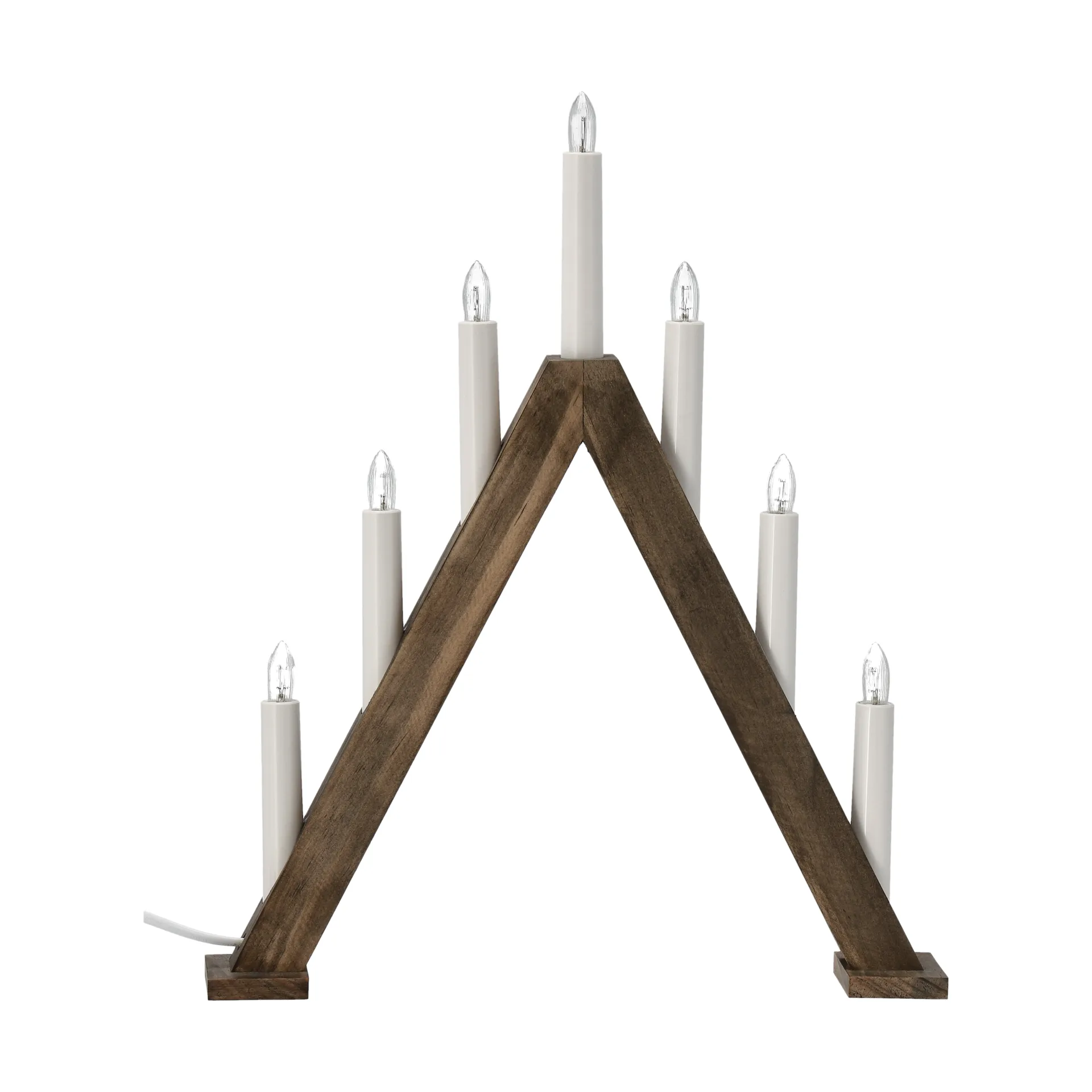 Nord adventsstake 40 cm, Mørkbeiset Scandi Living