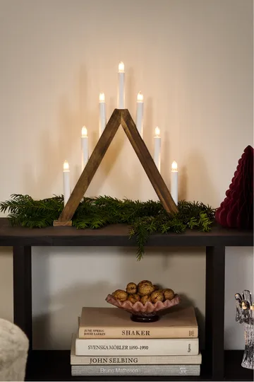 Nord adventsstake 40 cm - Mørkbeiset - Scandi Living