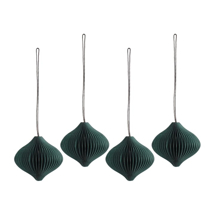 Onion juletrekuler 4-pakning - Forest Green - Scandi Living