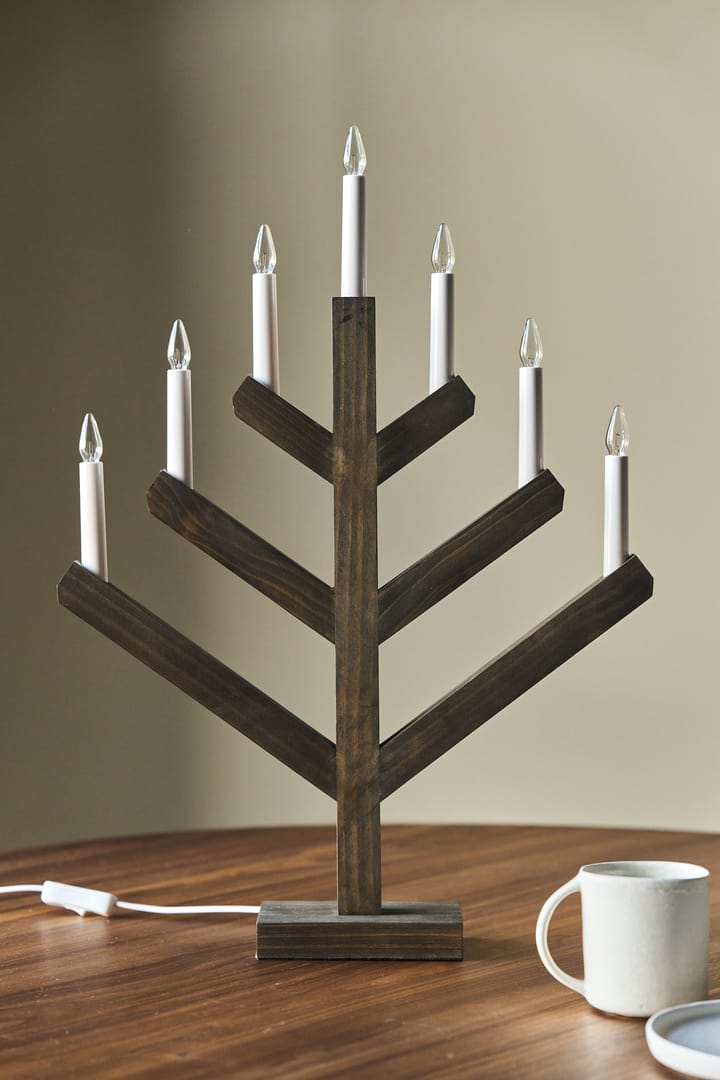 Pine adventslysestake 62 cm, Mørkbeiset Scandi Living