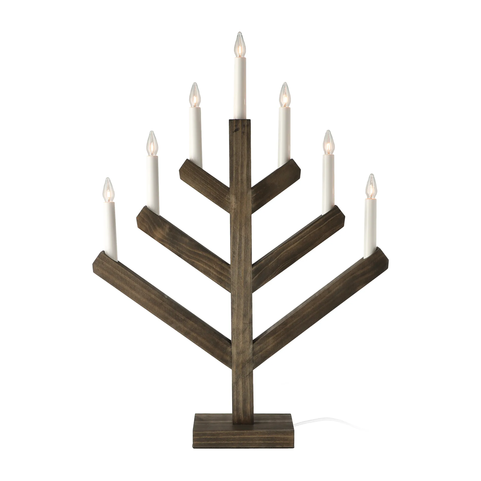 Pine adventslysestake 62 cm, Mørkbeiset Scandi Living