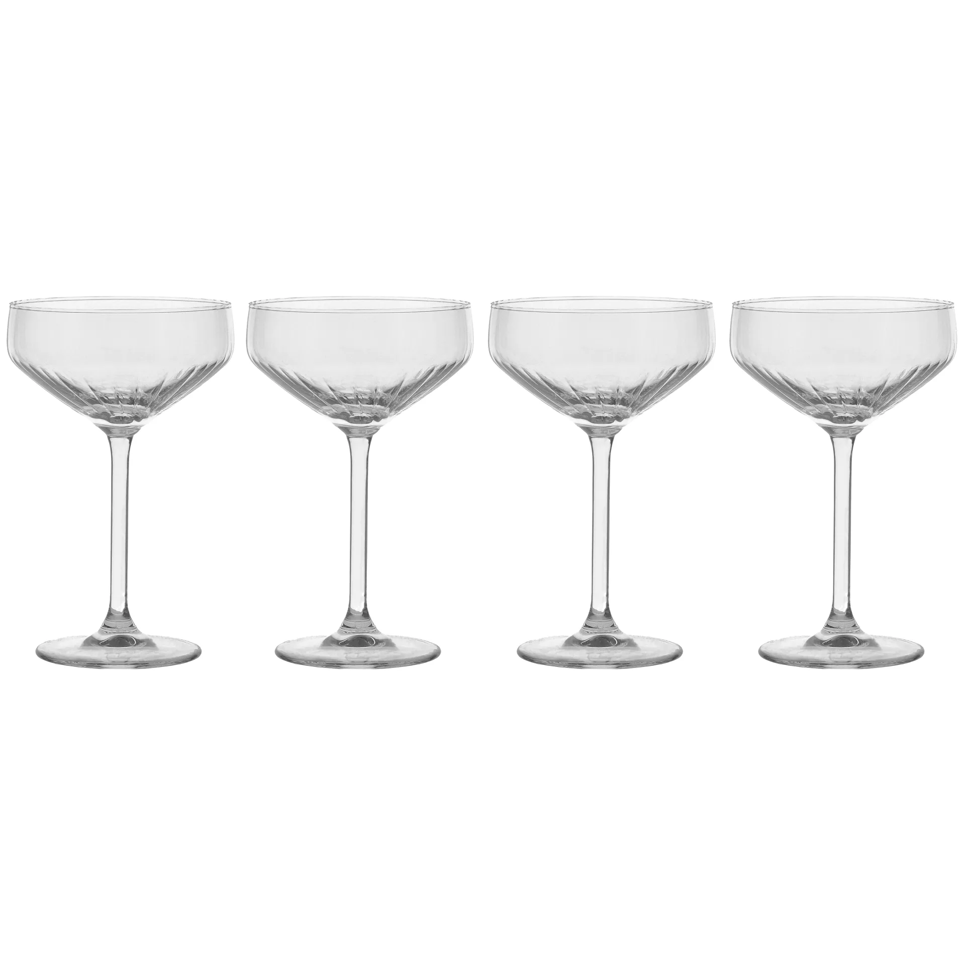 Pristine champagne- coupe 29 cl 4-pakning, Klar Scandi Living