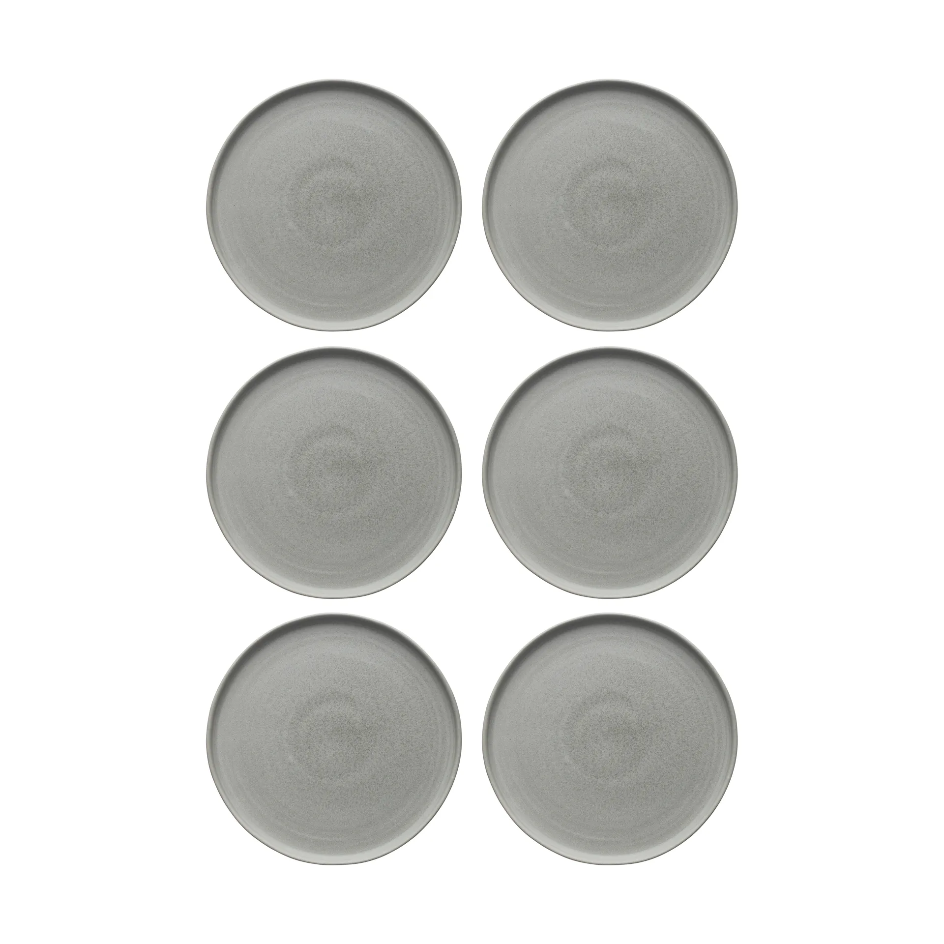 Sandsbro middagstallerken lysegrå, Ø26 cm, 6-pk Scandi Living