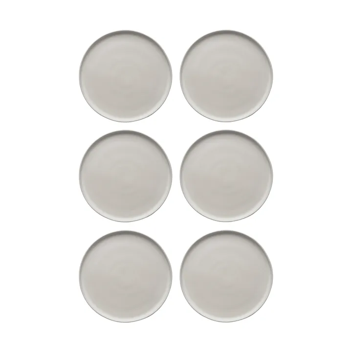 Sandsbro middagstallerken offwhite, Ø26 cm, 6-pk - Scandi Living