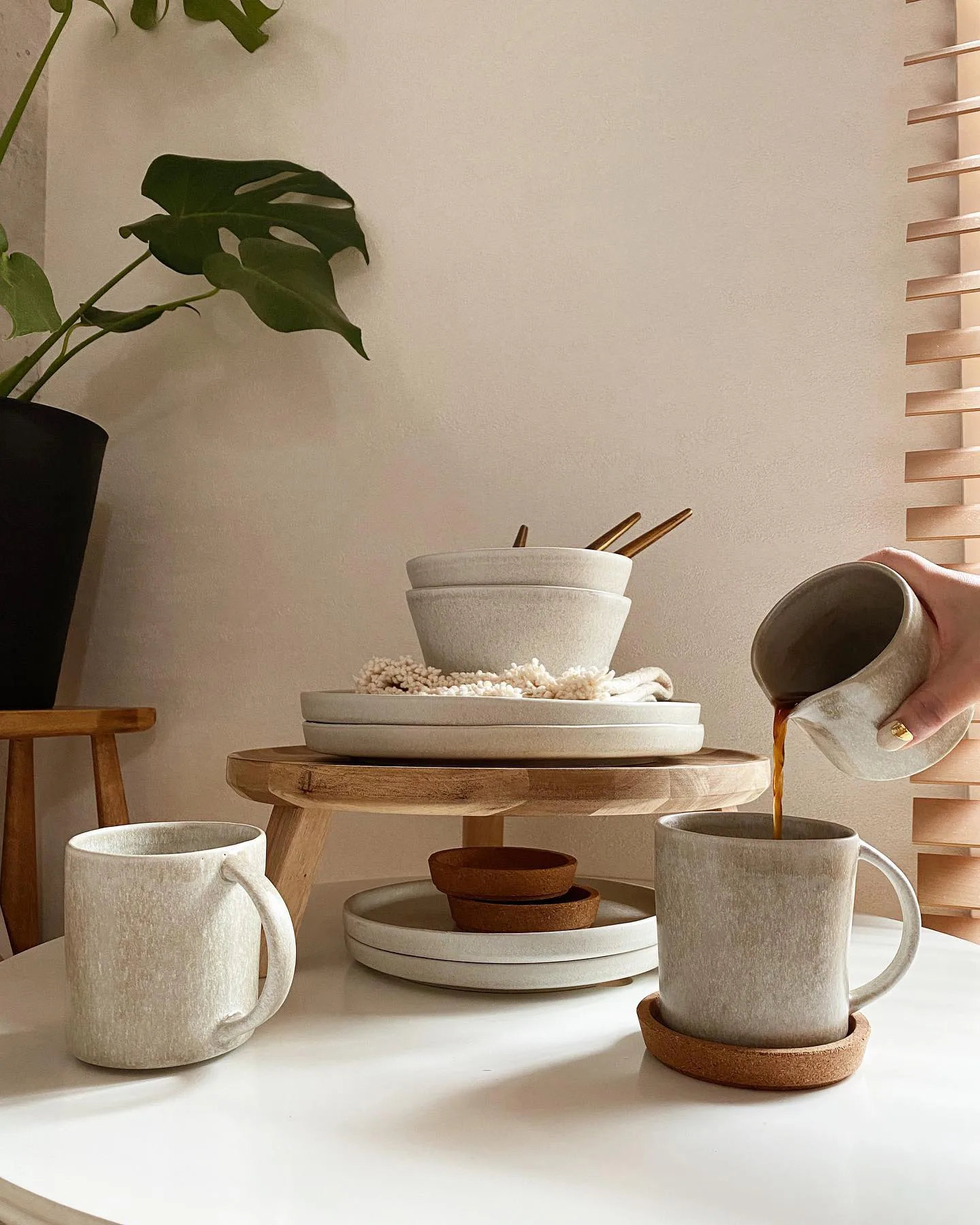 Sandsbro pastatallerken lysegrå, Ø23 cm, 6-pk Scandi Living