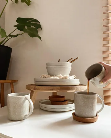Sandsbro pastatallerken lysegrå, Ø23 cm, 8-pk - Scandi Living
