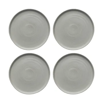 Sandsbro tallerken lysegrå, Ø20 cm, 4-pk - Scandi Living
