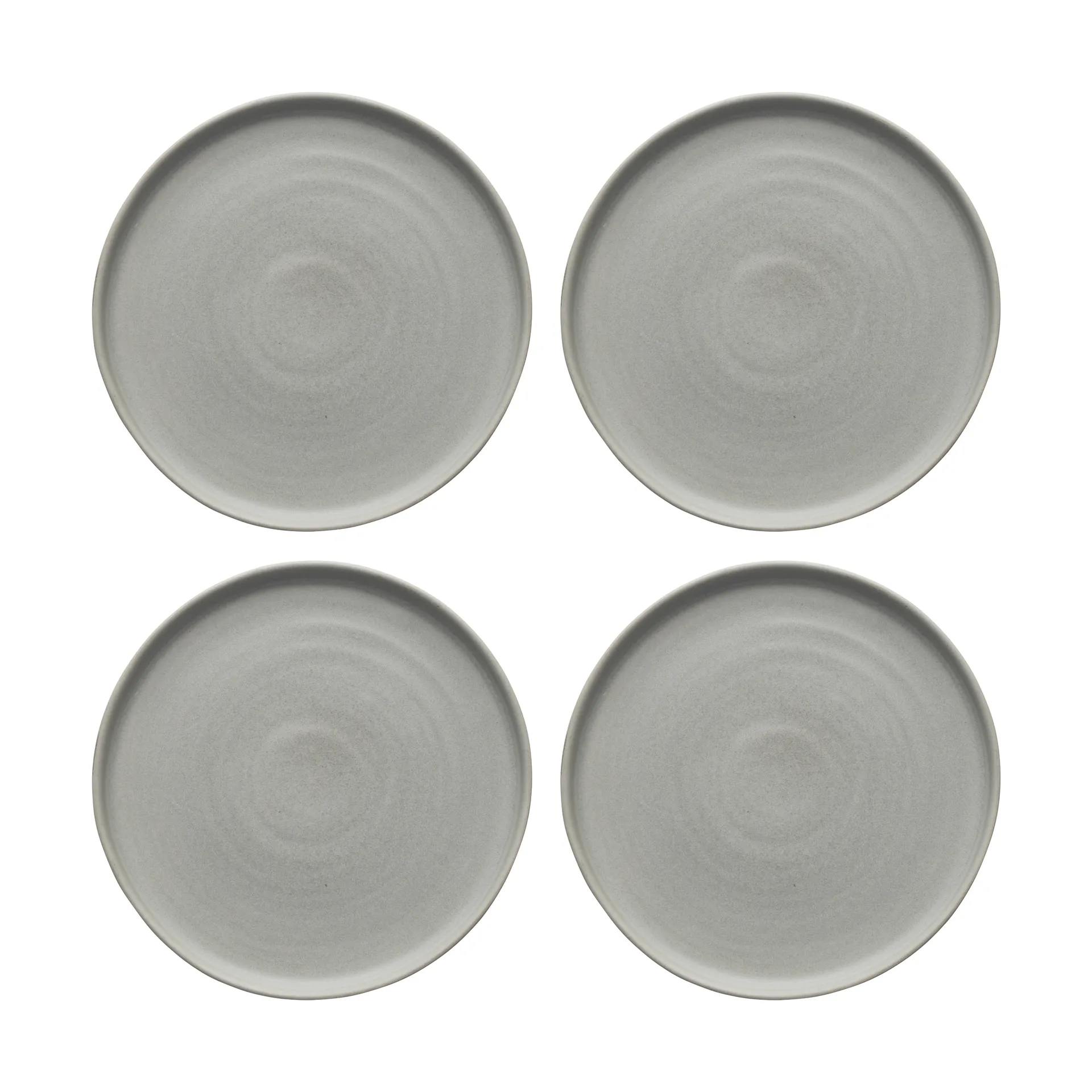 Sandsbro tallerken lysegrå, Ø20 cm, 4-pk Scandi Living