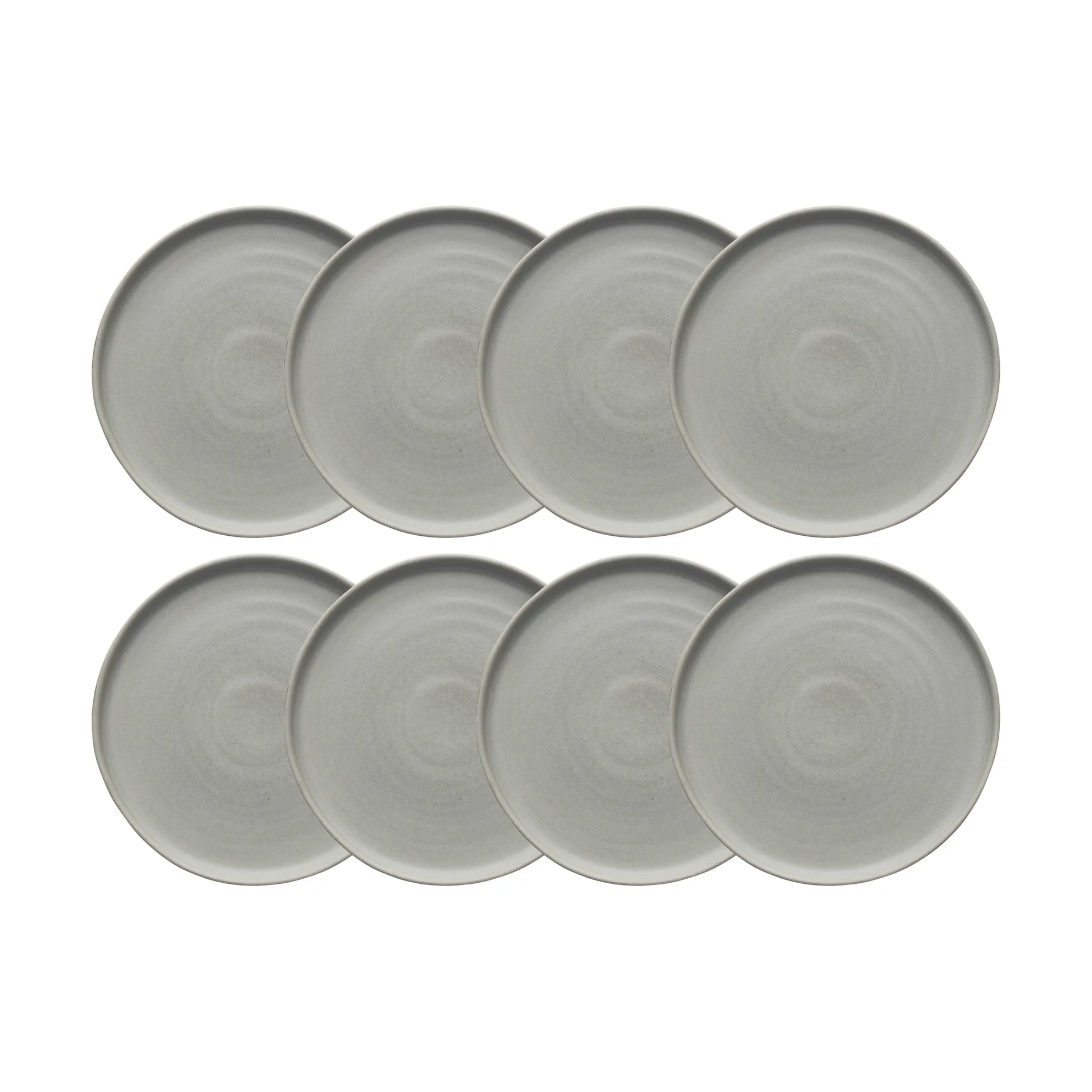 Sandsbro tallerken lysegrå, Ø20 cm, 8-pk Scandi Living