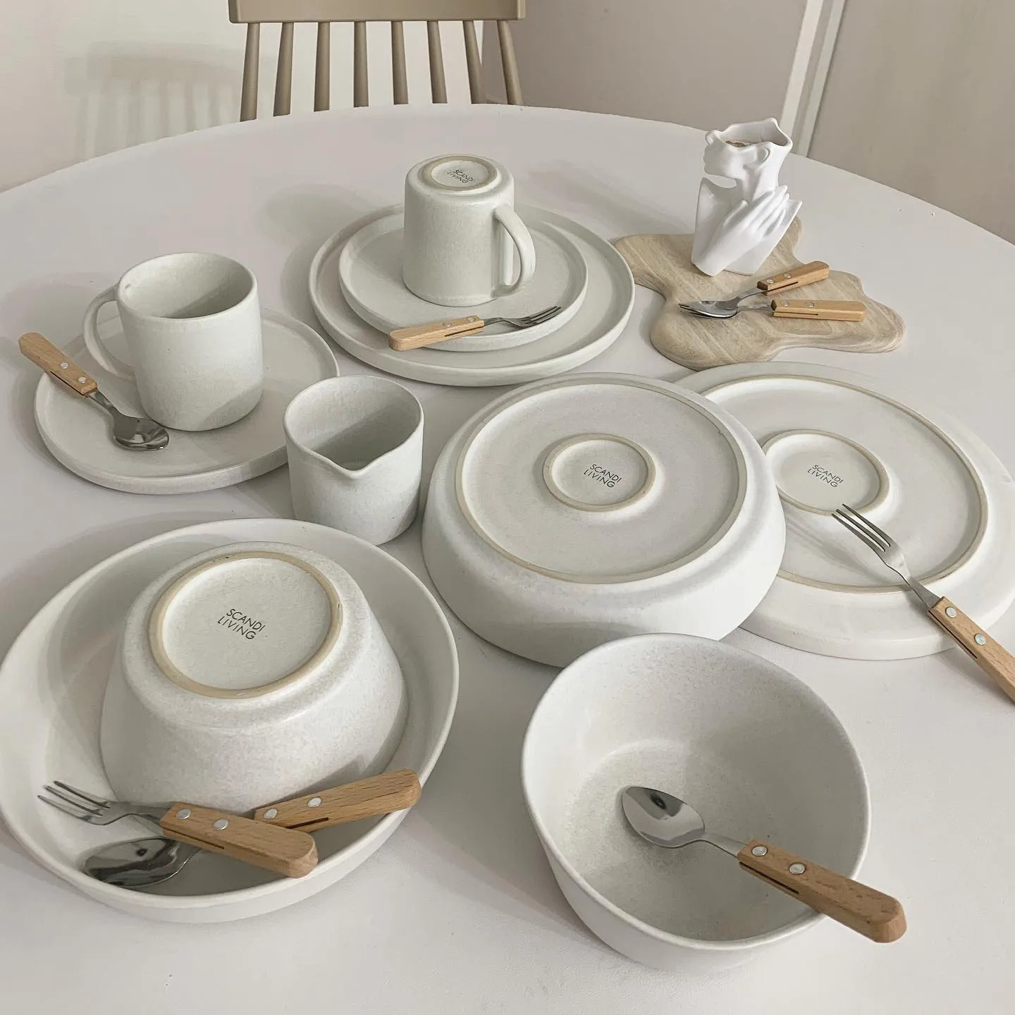 Sandsbro tallerken offwhite, Ø20 cm, 4-pk,  Scandi Living