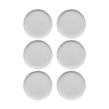 Sandsbro tallerken offwhite, Ø20 cm, 6-pk - Scandi Living