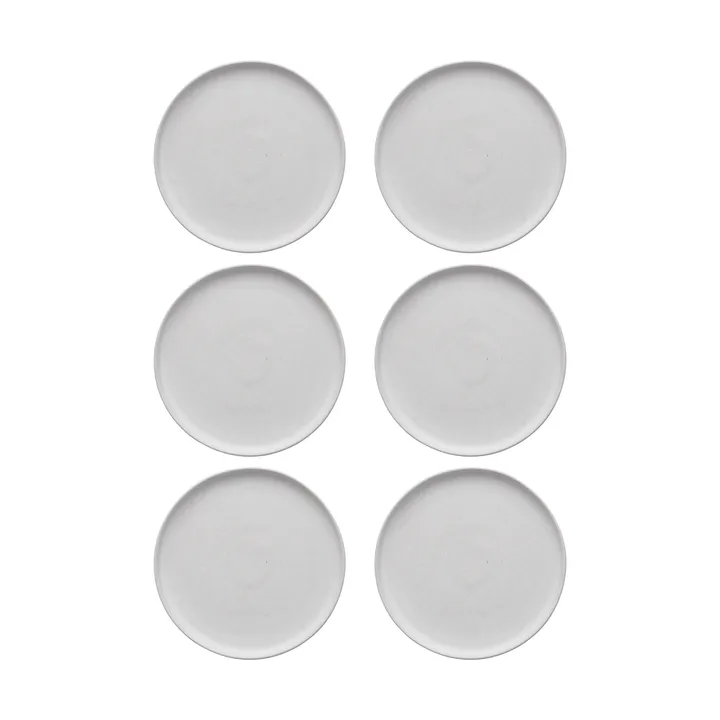 Sandsbro tallerken offwhite, Ø20 cm, 6-pk - Scandi Living