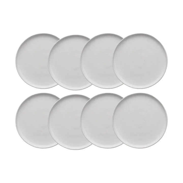Sandsbro tallerken offwhite, Ø20 cm, 8-pk - Scandi Living