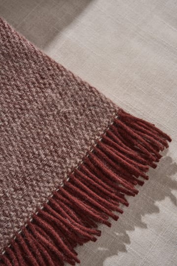 Sandstone ullpledd 130x180 cm - Burgunder - Scandi Living