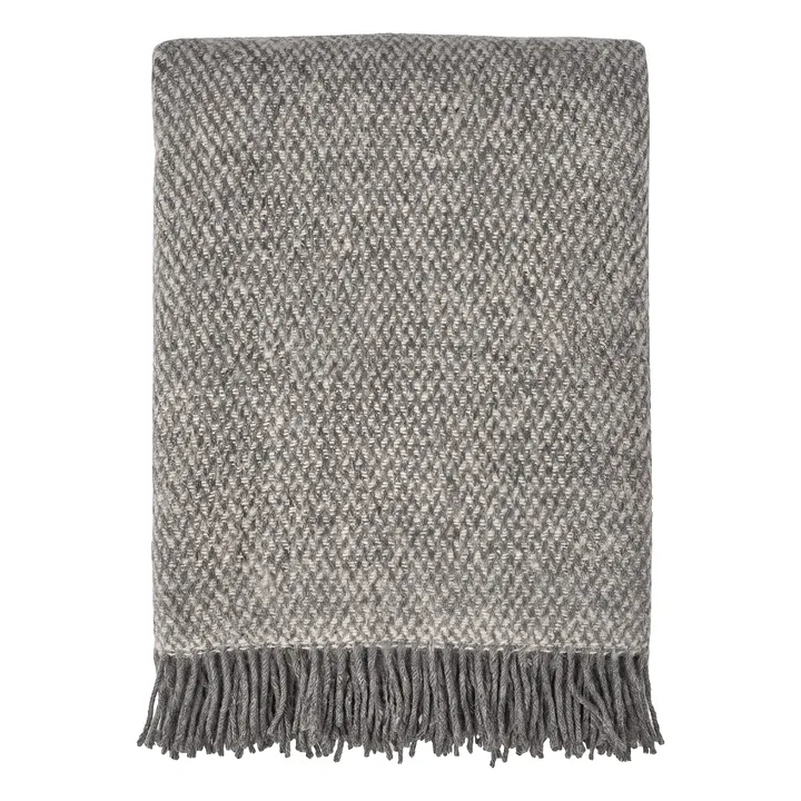 Sandstone ullpledd 130x180 cm - Grå - Scandi Living
