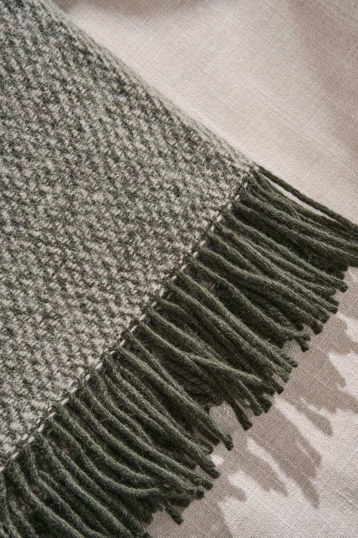 Sandstone ullpledd 130x180 cm, Khaki grønn Scandi Living