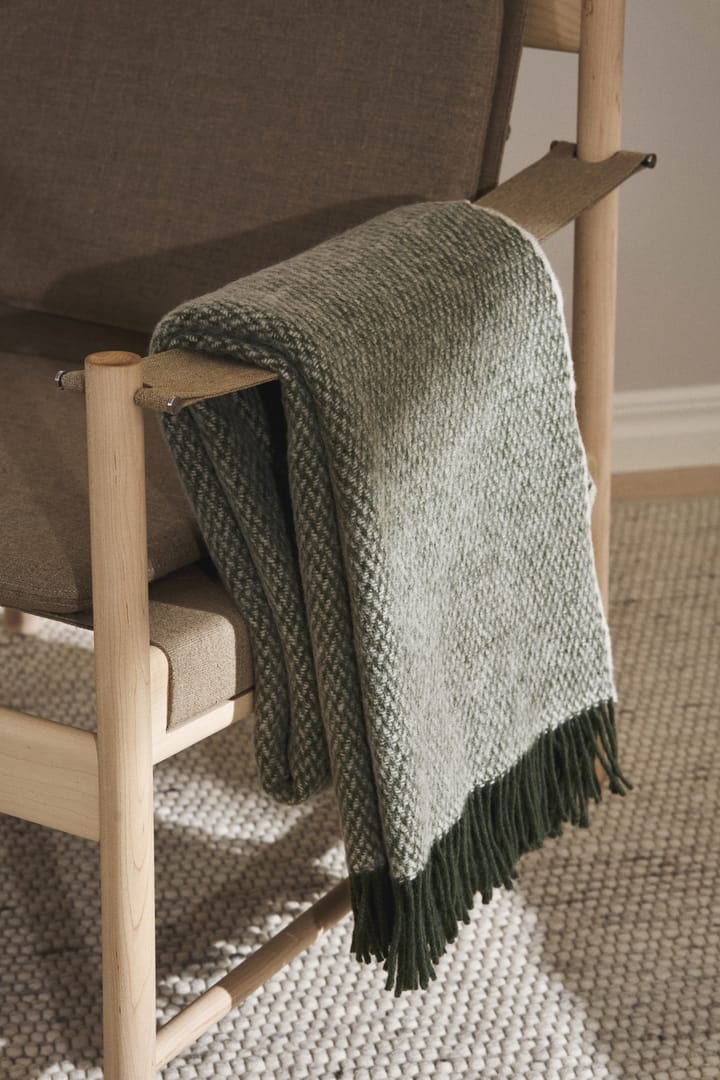 Sandstone ullpledd 130x180 cm, Khaki grønn Scandi Living