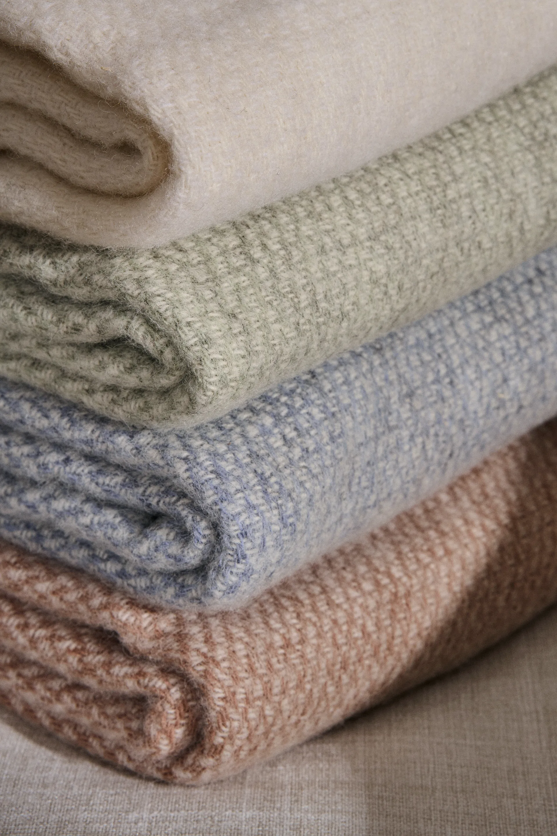 Sandstone ullpledd 130x180 cm, Sage Melange Scandi Living