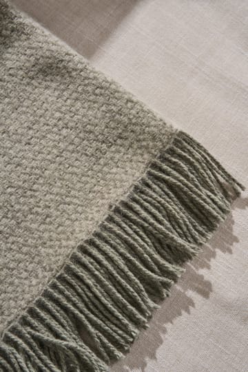 Sandstone ullpledd 130x180 cm - Sage Melange - Scandi Living