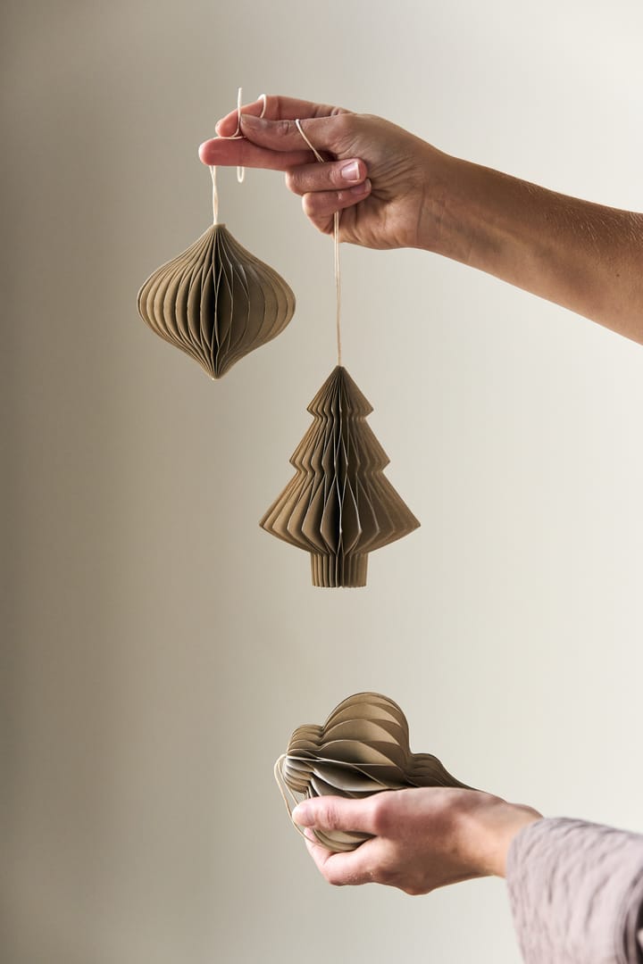 Spira juletrekuler 4-pakning, Beige Scandi Living