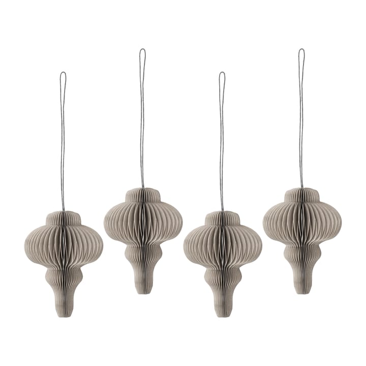 Spira juletrekuler 4-pakning - Beige - Scandi Living