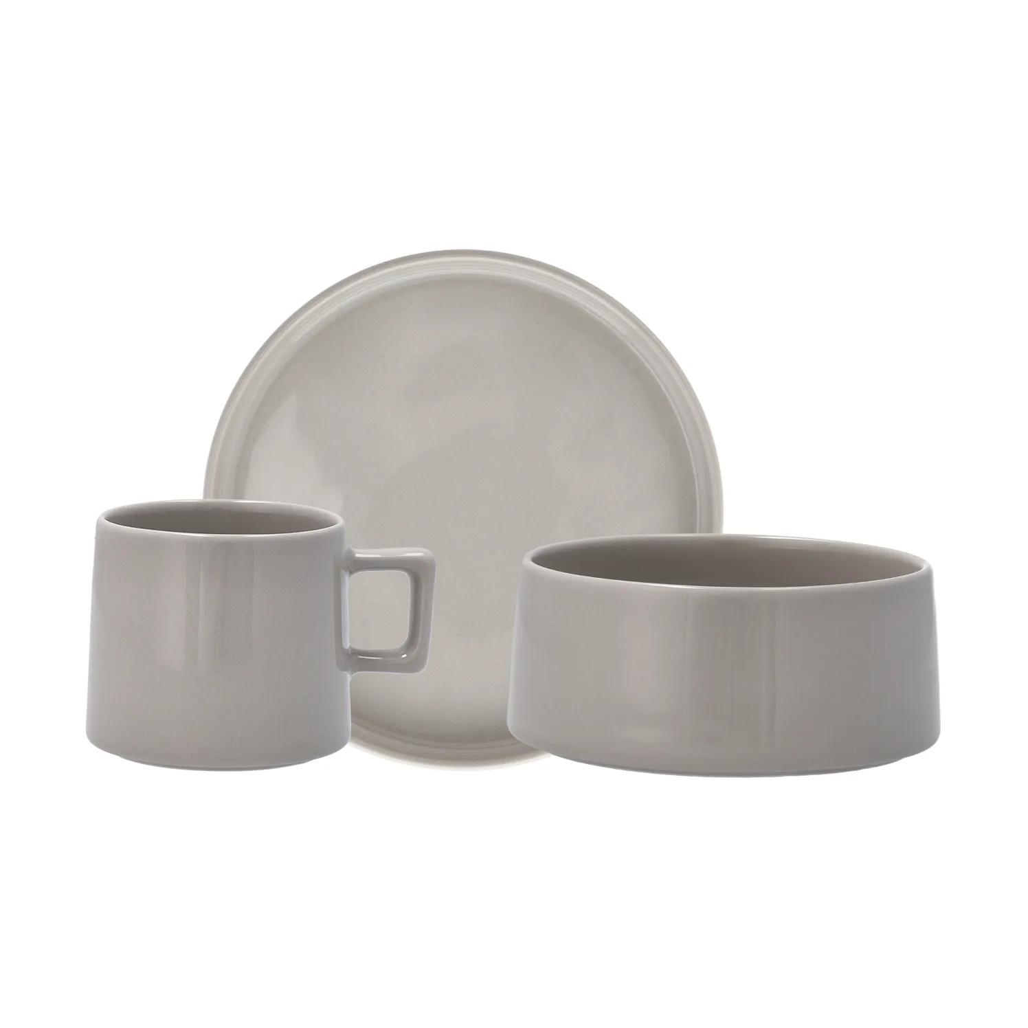 Taper frokostsett 12 deler - Lysegrå,  Scandi Living