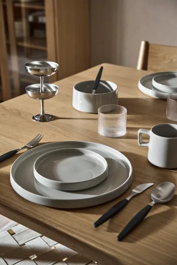 Taper servisesett 12 deler - Lysegrå - Scandi Living