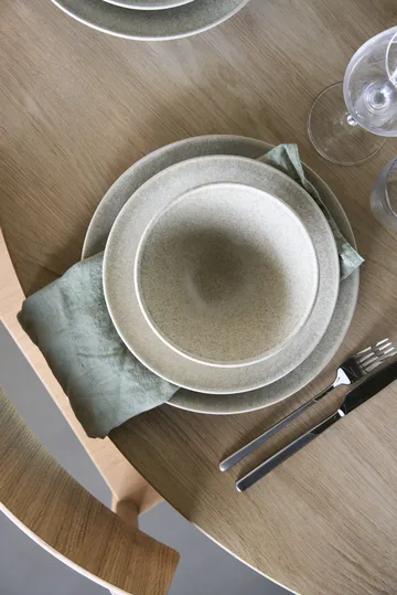 Terra asjett - Beige steingods, Ø22 cm - Scandi Living