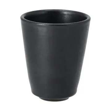 Terra cappuccinokopp - Svart steingods, 14,5 cl - Scandi Living