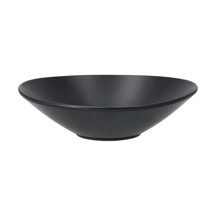 Terra salatskål - Svart steingods, Ø30 cm - Scandi Living