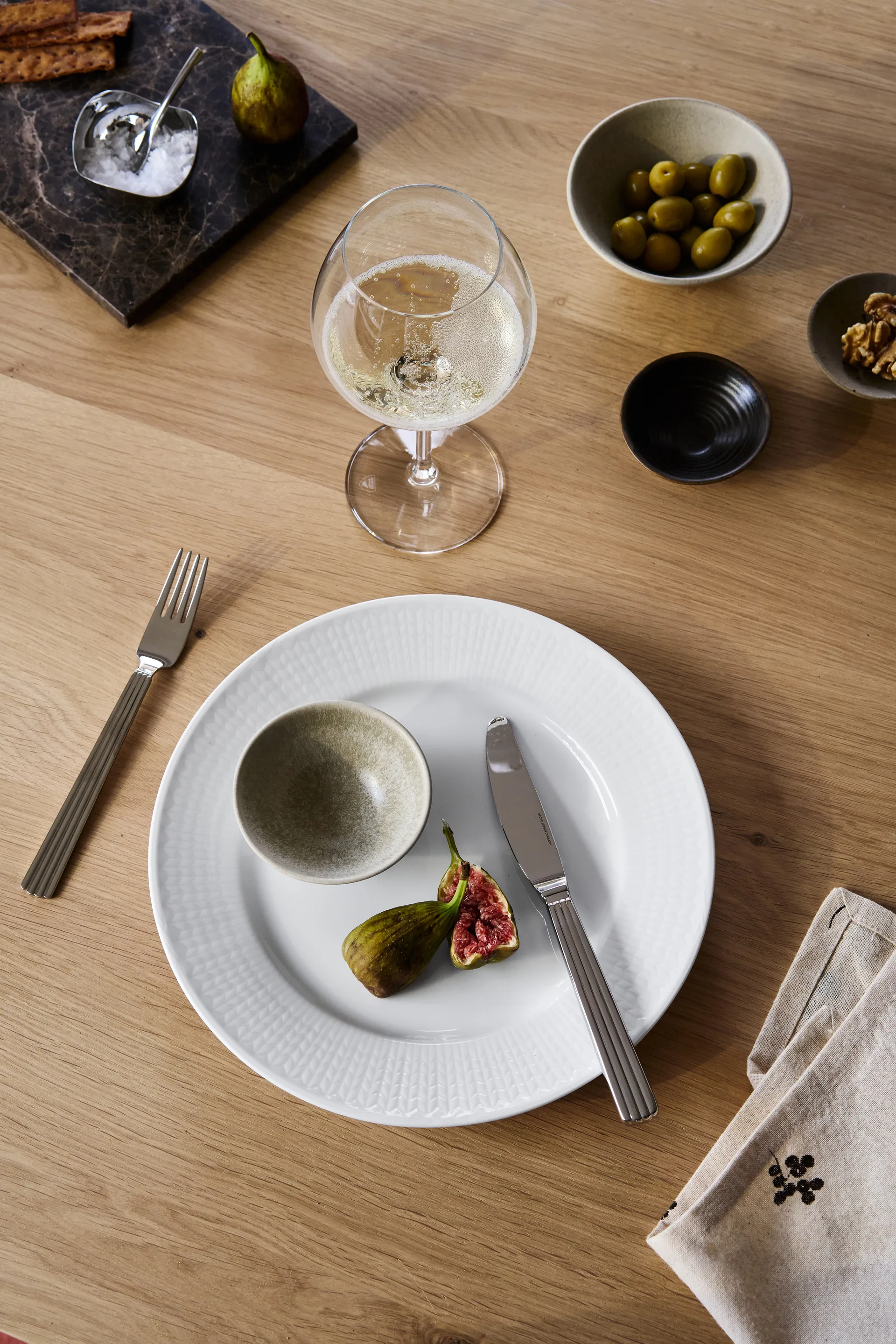 Terra serveringsskål, Beige steingods, Ø9,5 cm Scandi Living