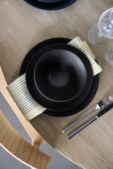 Terra suppeskål - Svart steingods, Ø16 cm - Scandi Living