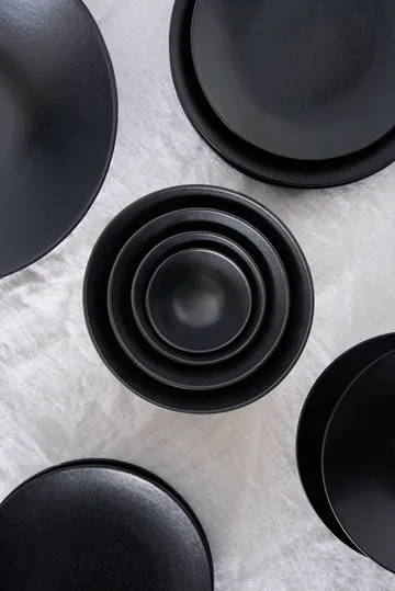 Terra suppeskål - Svart steingods, Ø16 cm - Scandi Living