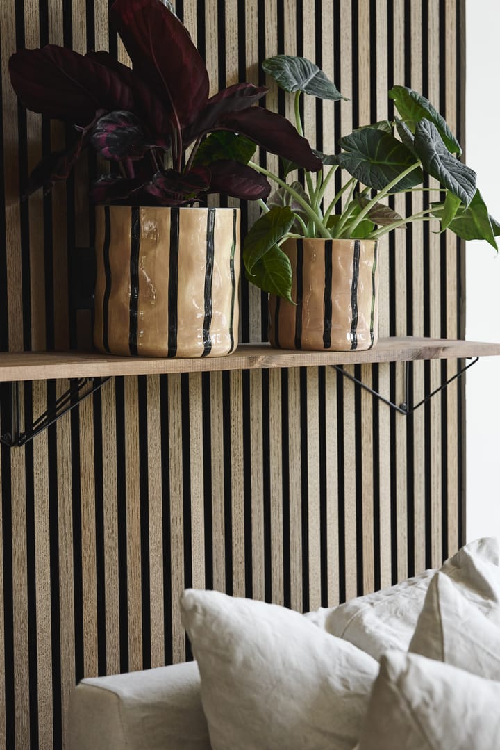 Thrive krukke Ø16 cm, Beige-svart Scandi Living