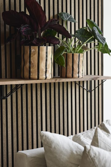 Thrive krukke Ø20 cm - Beige-svart - Scandi Living