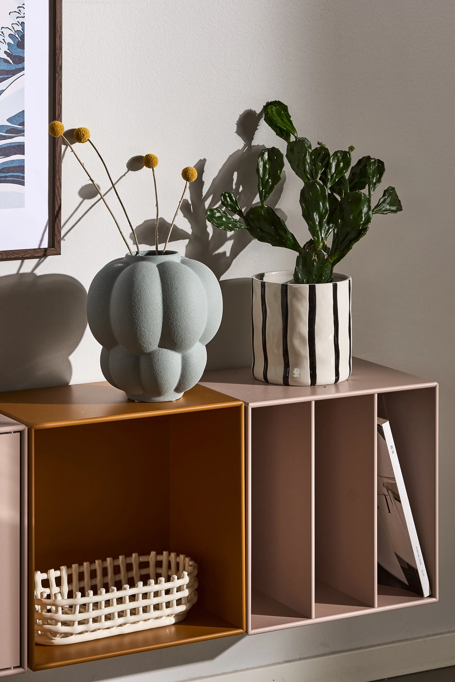 Thrive krukke Ø20 cm, Hvit-svart Scandi Living