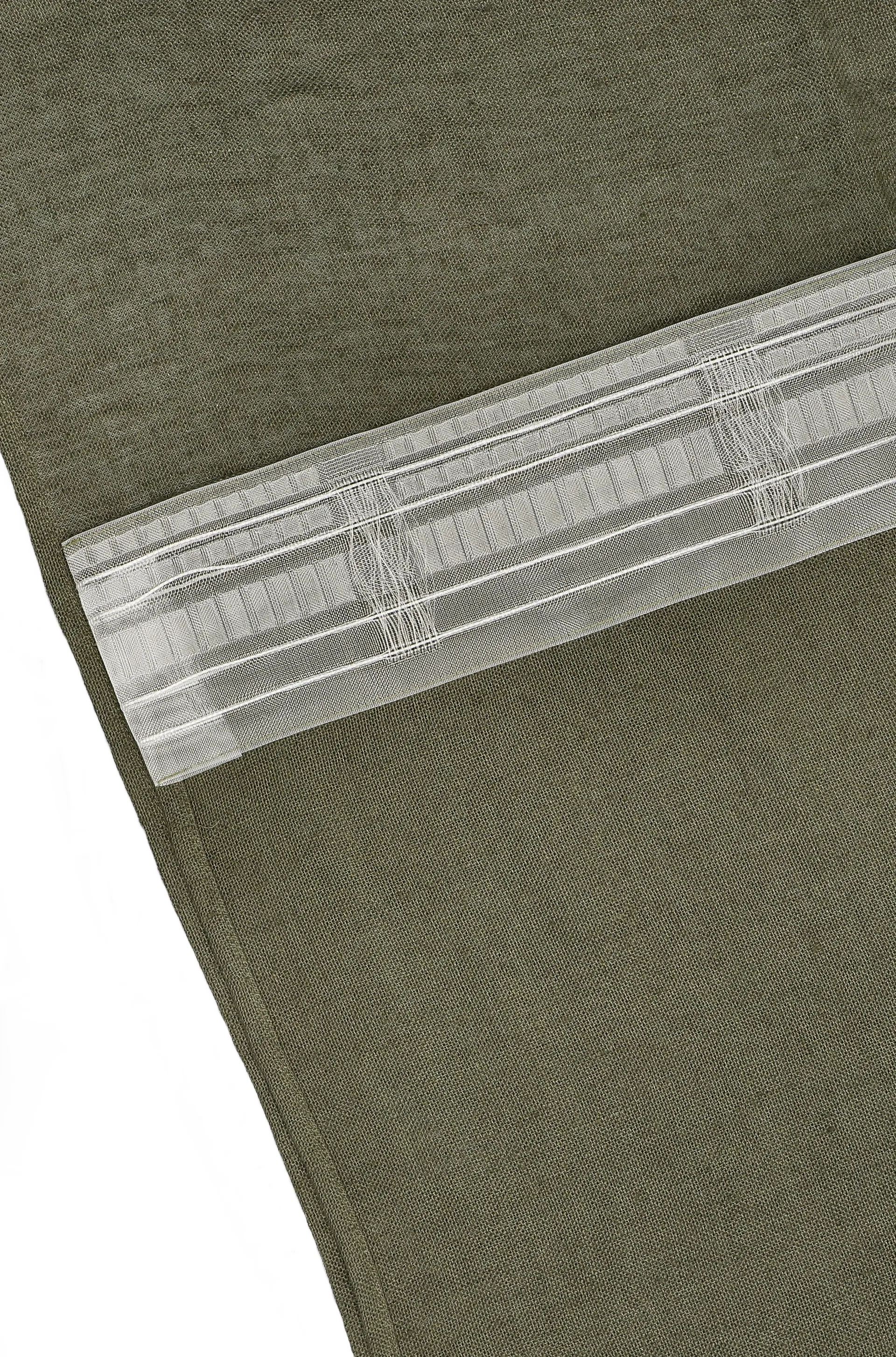 Tranquility gardinlengde med multibånd 139 x 250 cm, Forest green Scandi Living