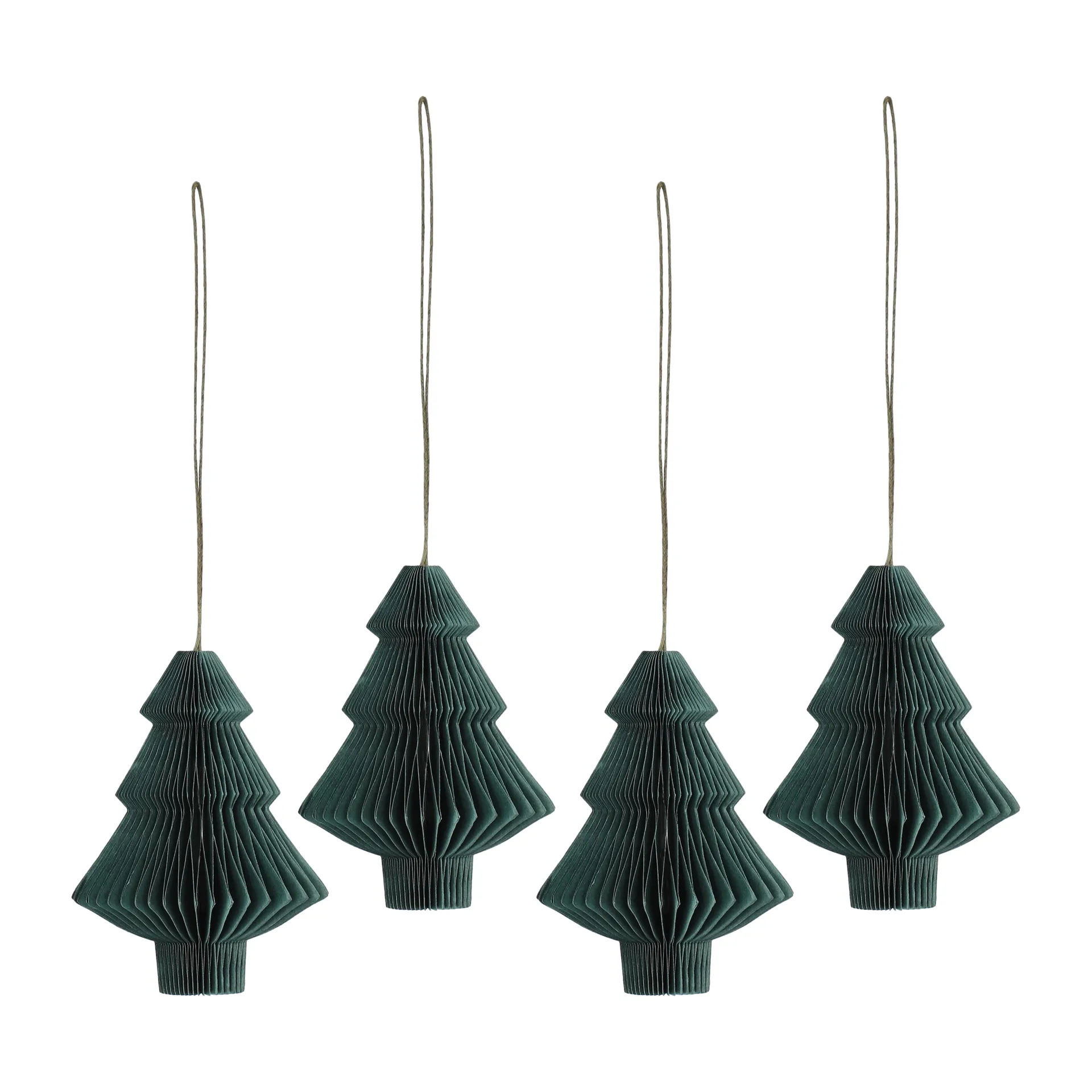 Tree juletrekuler 4-pakning, Forest Green Scandi Living