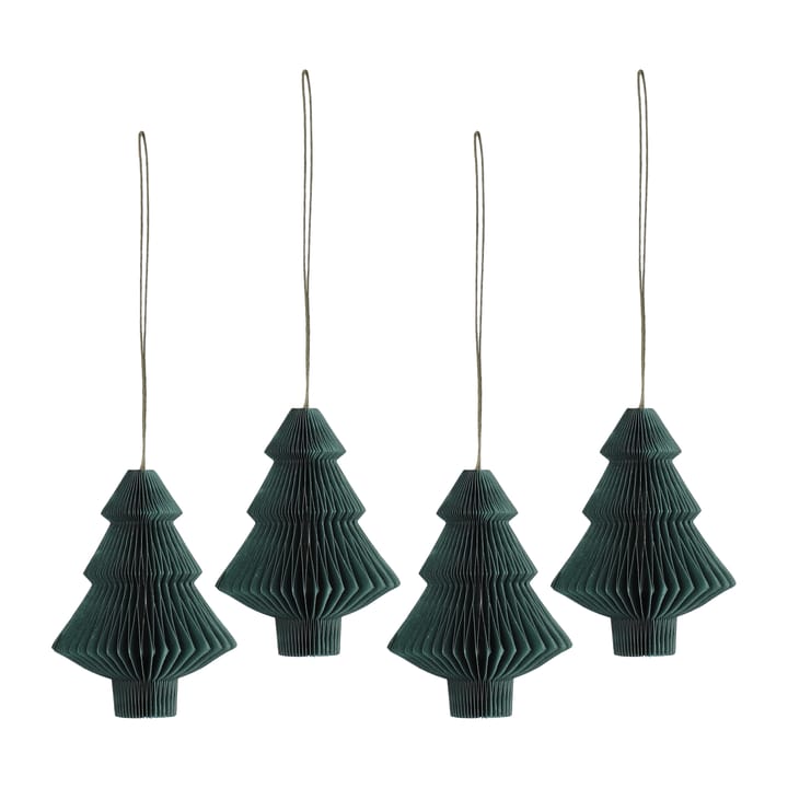 Tree juletrekuler 4-pakning - Forest Green - Scandi Living