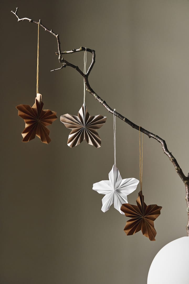 Twinkle juletrepynt 4-pakning, Beige Scandi Living