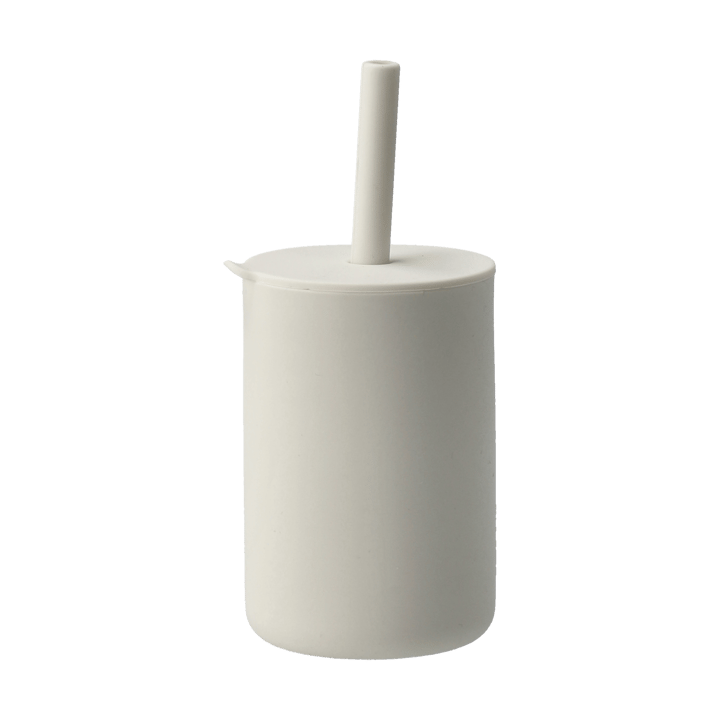 Vega kopp med sugerør silikon - Vanilla - Scandi Living