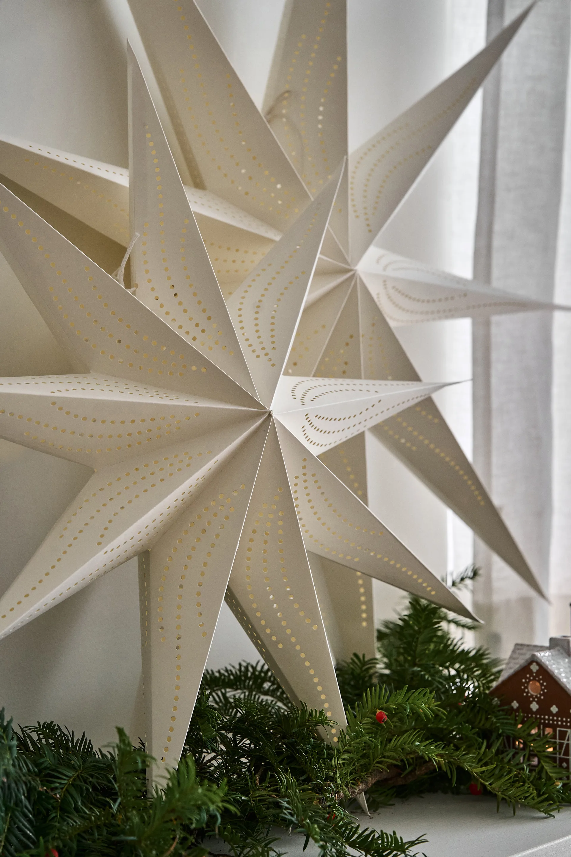 Veil adventsstjerne Ø90 cm 2-pakning,  Scandi Living